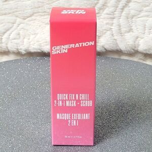 Generation Skin Quick Fix N Chill 2 in 1 Mask and Scrub New in Sealed Box